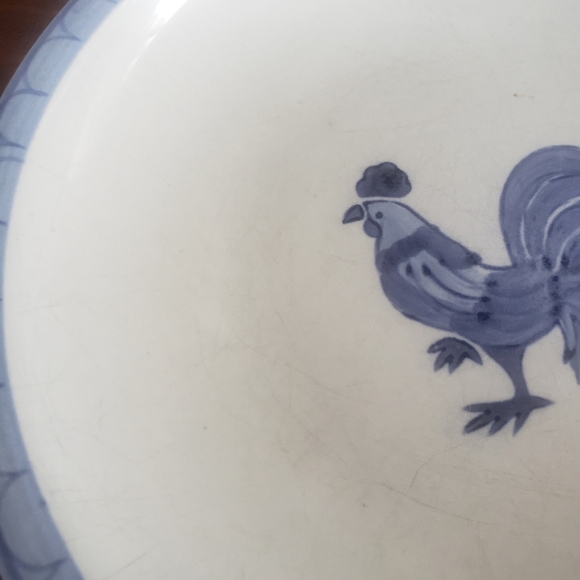 Folkcraft stoneware Morning Farm set of two salad small side dishes - Picture 9 of 14